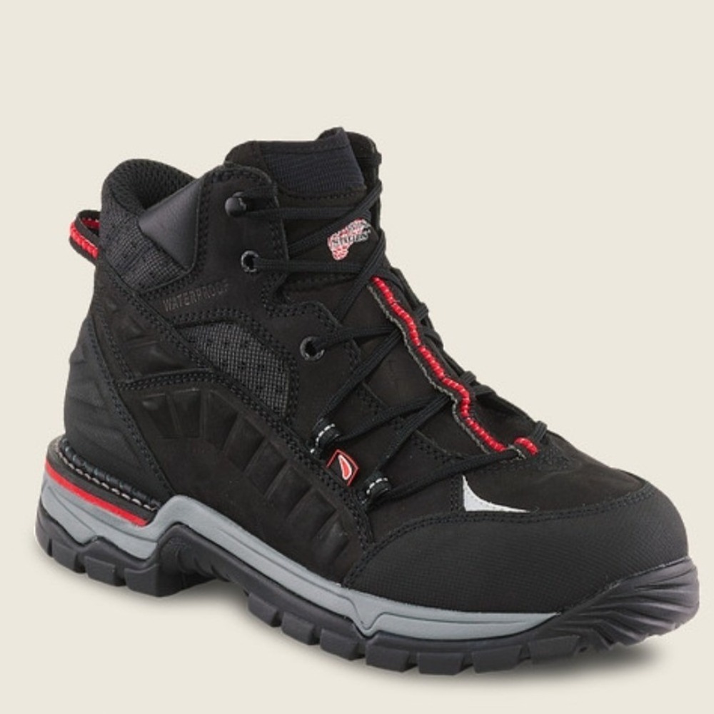 Red Wing Flexforce Men Aluminum Safety Toe Hiker Boot Black 6671 Size 11.5 D